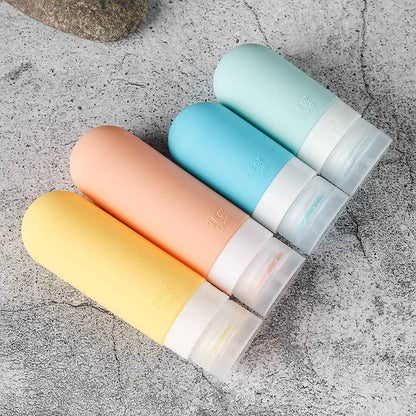 TrailHive Travel Bottles Kit - Birthday Gift for Mom, Stylish Leak Proof Toiletry Set in 9 Colors