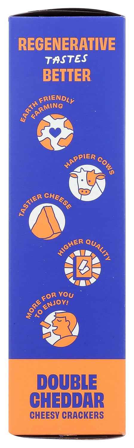 Cheddies Double Cheddar Cracker 4.2 oz – Guilt Free Afternoon Crunch for Mindful Snackers