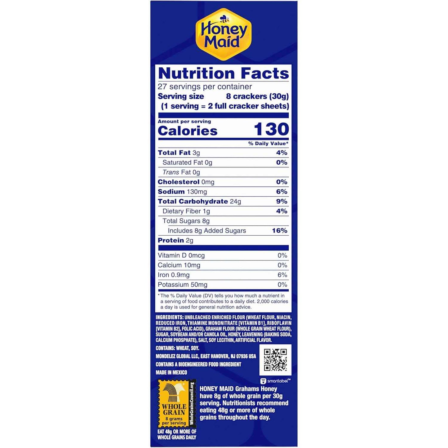 HONEY MAID Graham Crackers – Kids Lunchbox Snack, School Safe and Honey Sweet