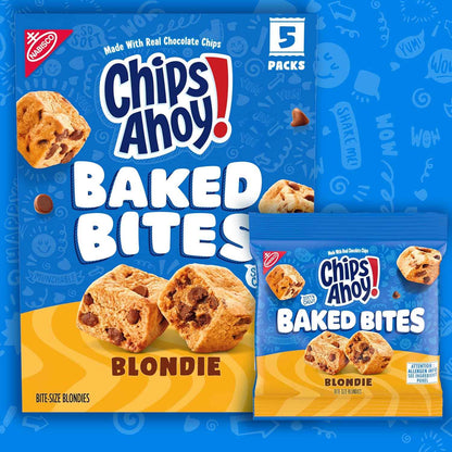 CHIPS AHOY! Soft Blondie Bites Individually Wrapped Snacks for Work Meetings