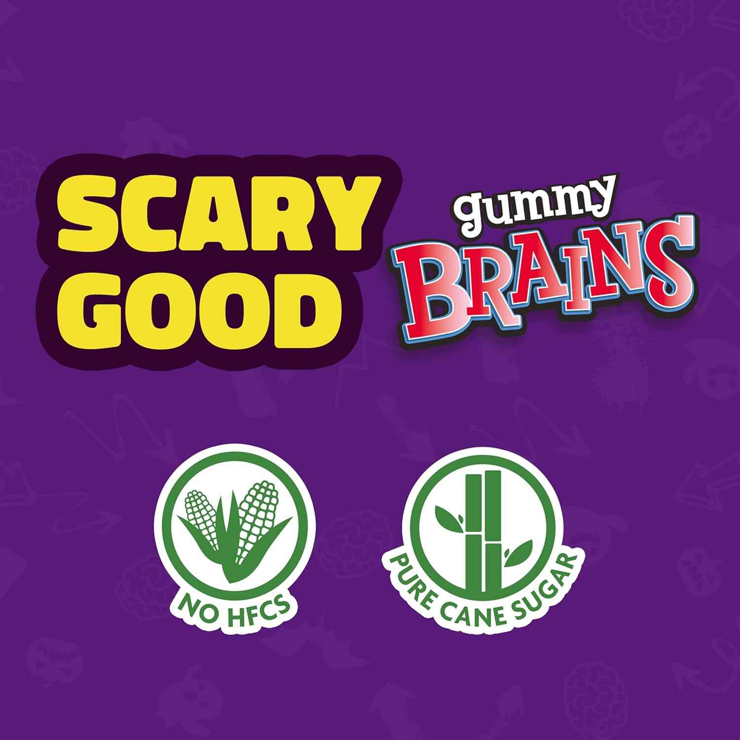 ChewzMe Gummy Brains – Hygienic Single-Serve Wrapped Candy for Large Group Events, Classroom Parties, and Neighborhood Trick-or-Treat Bowls
