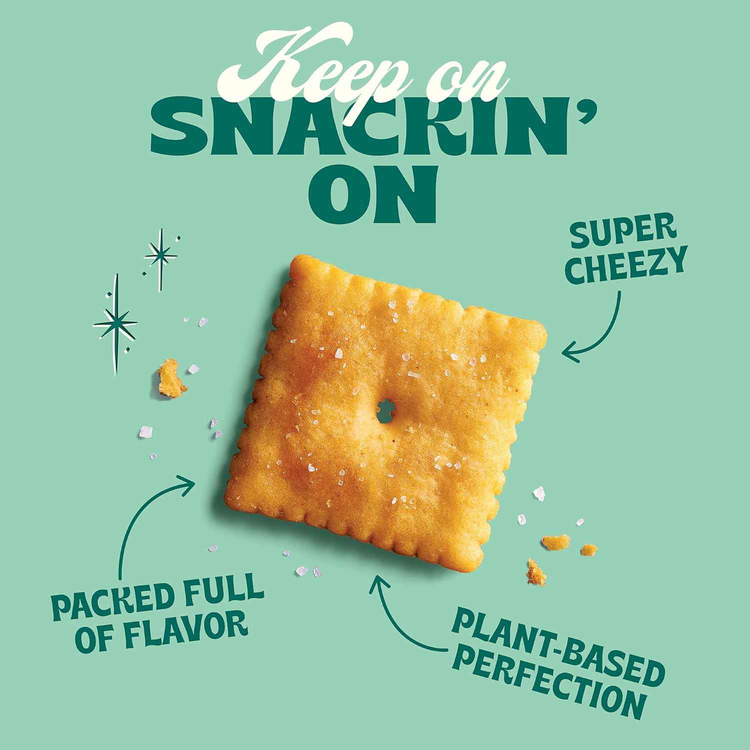 Back to Nature Cheezy Squares – Better-for-You Cheese Cracker for Kids Lunches and After-School Snacking