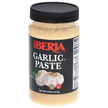 Iberia Garlic Paste, 8 Ounce – Clean Pantry Essential for Intentional Kitchens, No-Clutter Garlic Substitute