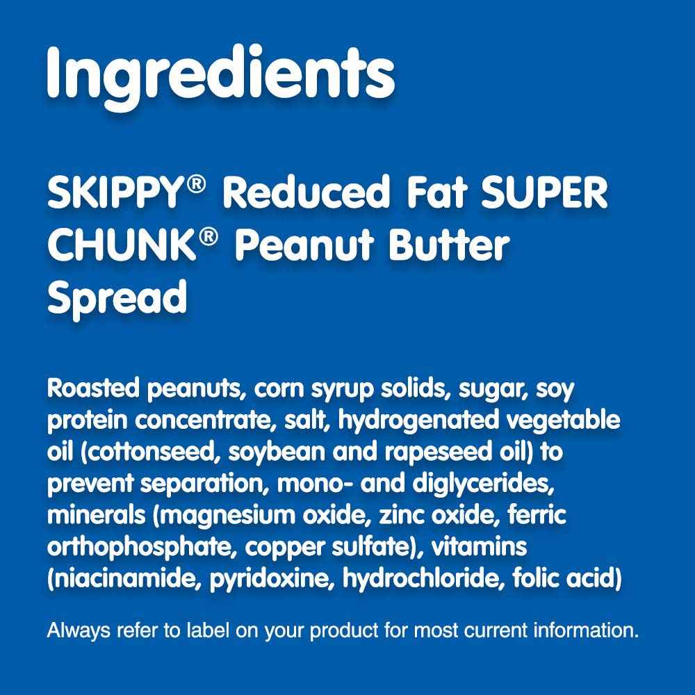 SKIPPY Extra Crunchy Peanut Spread – High-Protein Office Snack for Fat-Watchers and Clean-Label Shoppers