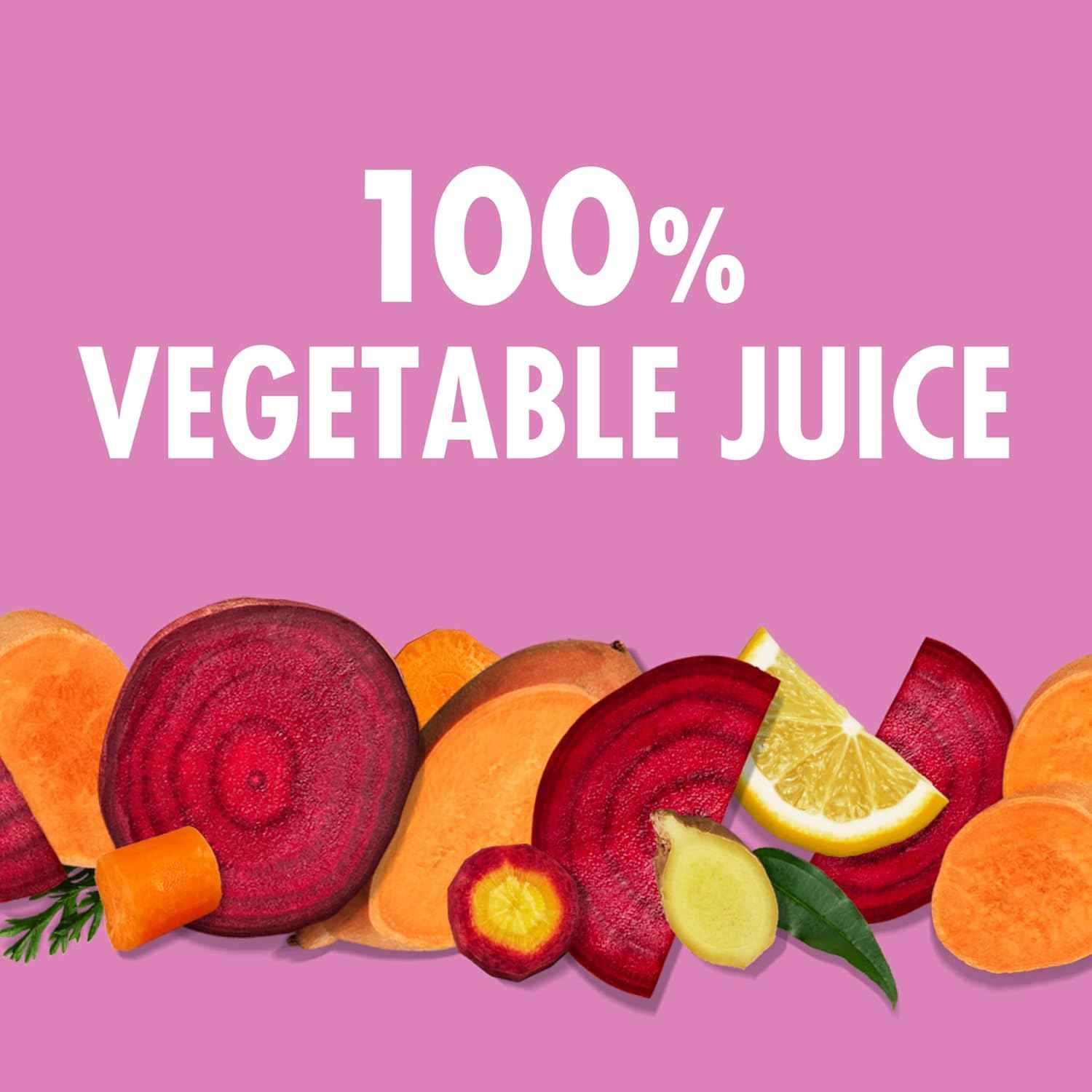 V8 Beet Ginger Lemon 100% Vegetable Juice – Daily Self-Care Beverage with Vitamins A, C and Zinc, 46 fl oz
