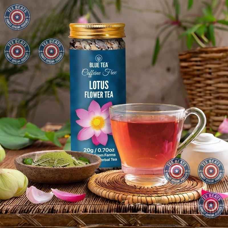 Blue Tea Lotus Flower Tea - 1.40 Oz - 20 Cups | Birthday Gift for Her | Premium Herbal Tea for Tea-Curious Friends