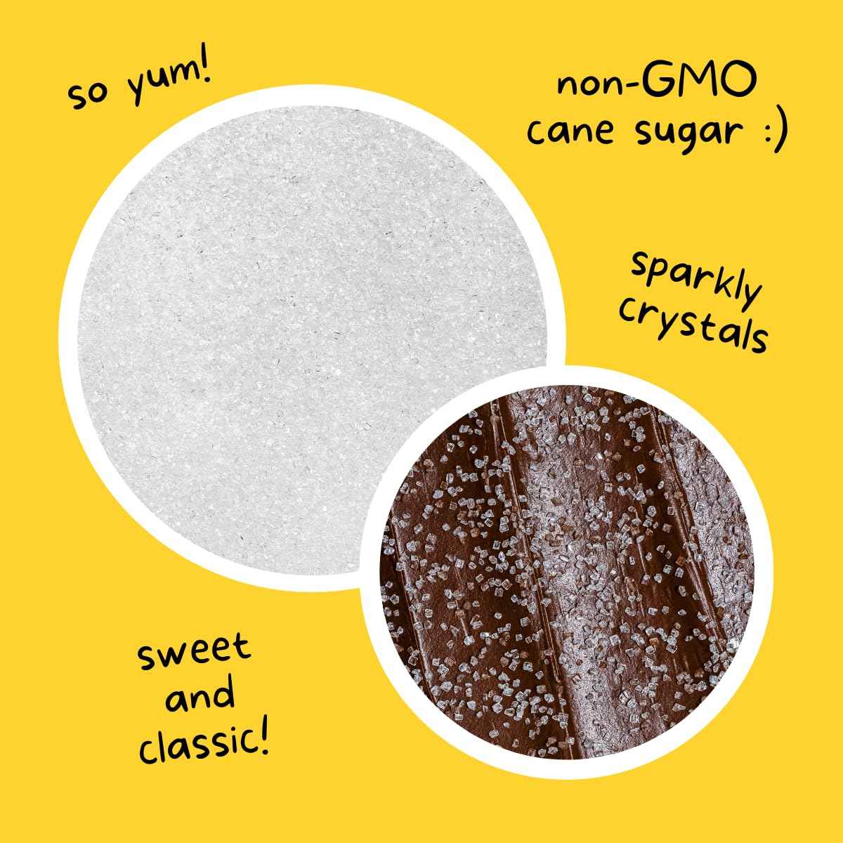 Supernatural Twinkles Crystal Sanding Sugar – Bakery-Quality Sparkle Finish for Themed Dessert Table Displays, Five-Color Set