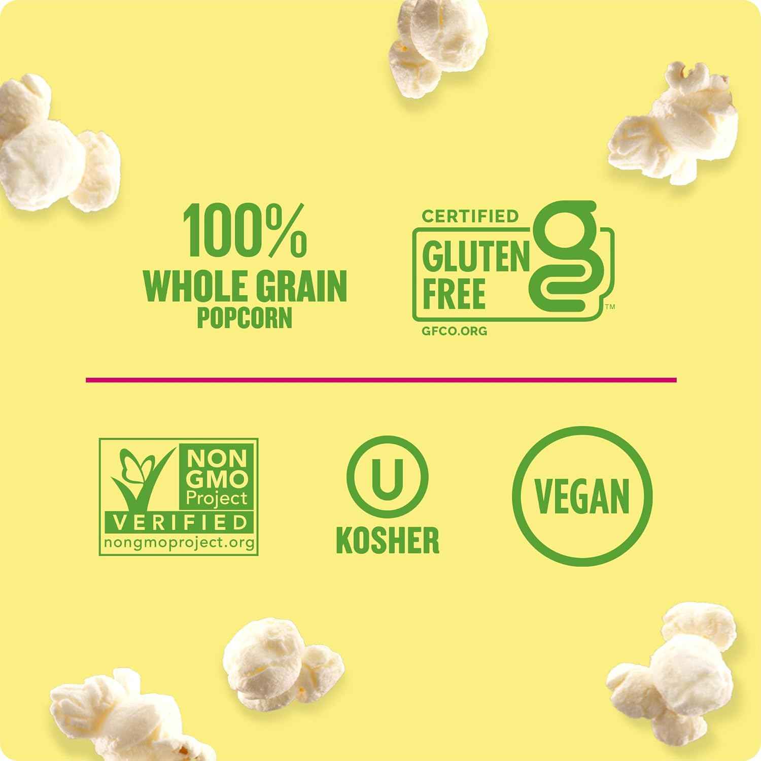 Angie's BOOMCHICKAPOP Sea Salt Popcorn – Gluten-Free Vegan Snack for Family Movie Night with Kids