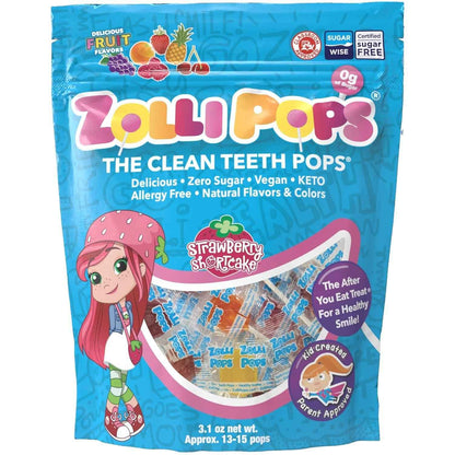 Zollipops Clean Teeth Lollipops – Travel Friendly Sugar Free Candy for Road Trips and Flights