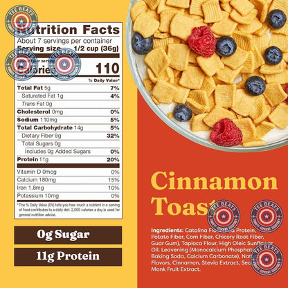 Catalina Crunch Protein Cereal – Clean-Eater's Diabetic Breakfast Swap for Daily Blood Sugar Wellness, Keto Cinnamon Toast