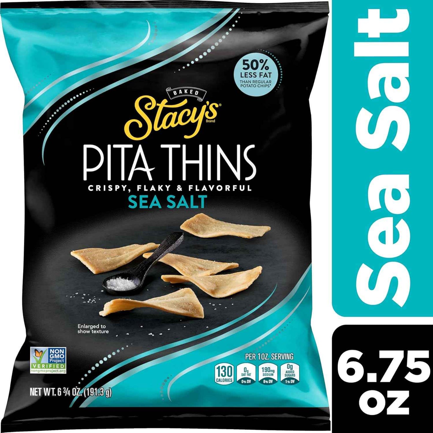 Stacy's Pita Crisps Simply Naked – Parent-Approved Lunchbox Snack for School and After-School, 6.75 oz Bag