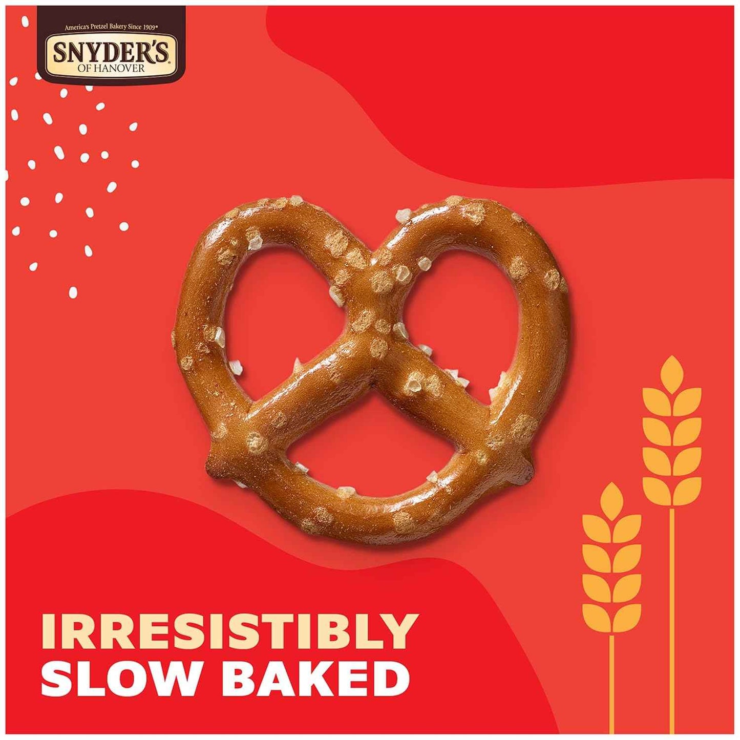 Snyder's of Hanover Mini Pretzels 100 Calorie Packs – Nut-Free School Lunch Snack for Kids, 36 Ct