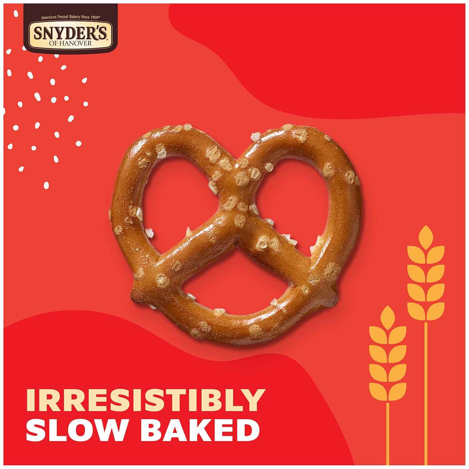 Snyder's of Hanover Mini Pretzels 100 Calorie Packs – Nut-Free School Lunch Snack for Kids, 36 Ct