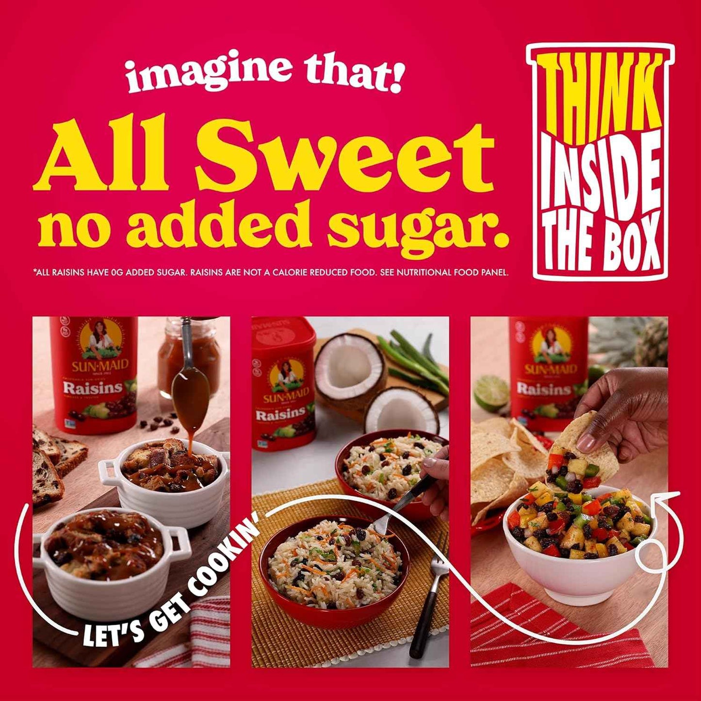 Sun-Maid California Raisins – Thoughtful Care Package Snack for Mom, 13 oz Resealable Canister