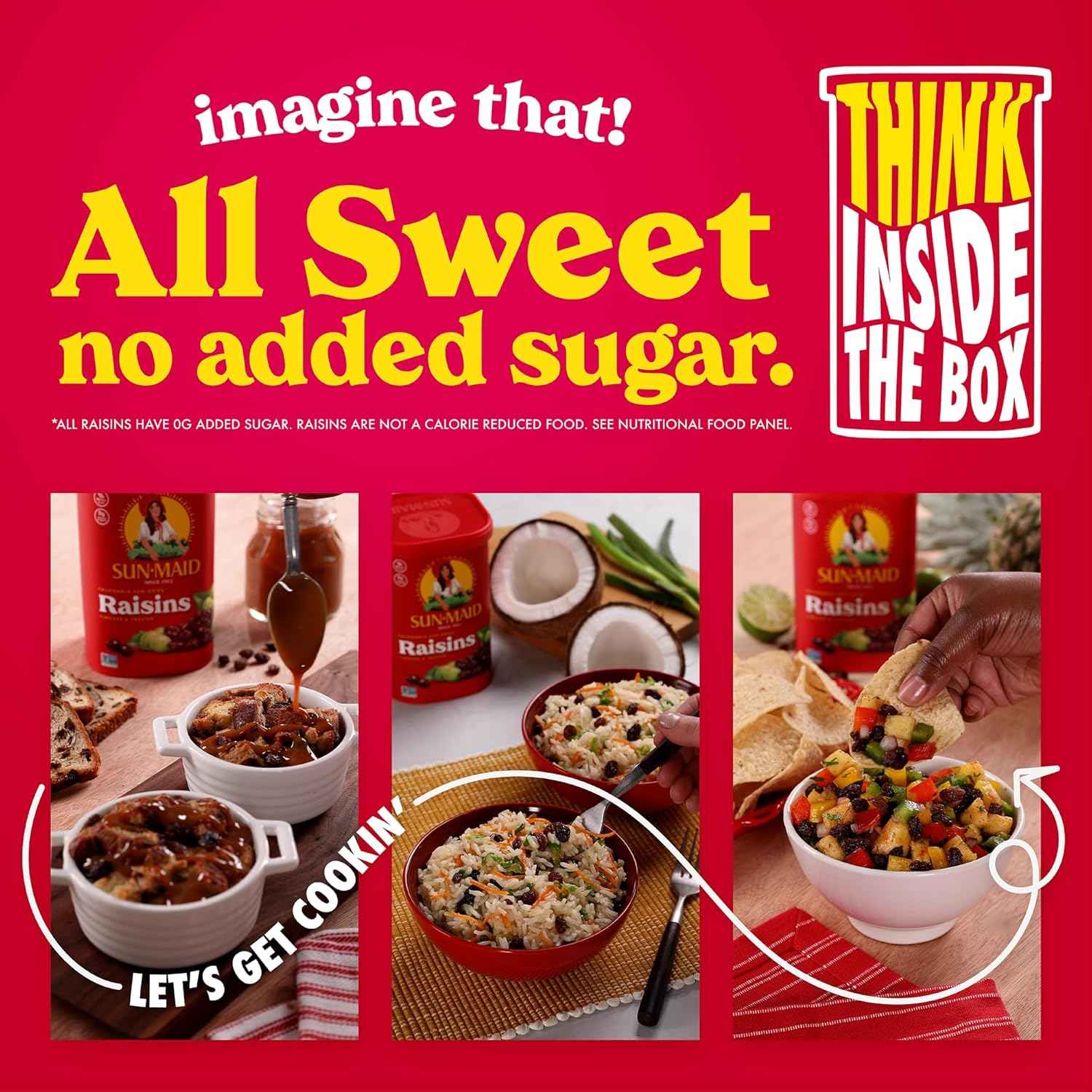 Sun-Maid California Raisins – Thoughtful Care Package Snack for Mom, 13 oz Resealable Canister