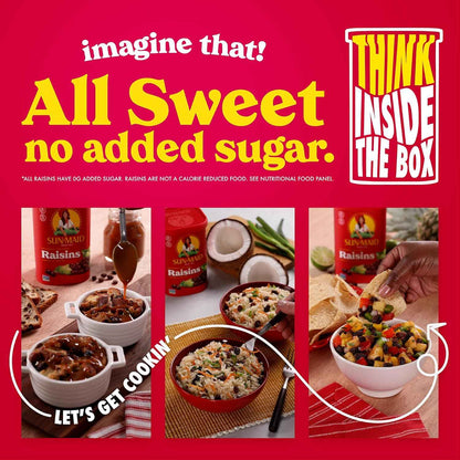 Sun-Maid California Raisins – Thoughtful Care Package Snack for Mom, 13 oz Resealable Canister