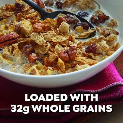Post Great Grains Raisins Dates Pecans Cereal – Quick Whole Grain Breakfast for Busy Office Mornings, 16 oz Box