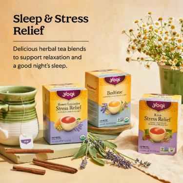 Yogi Tea Kava Stress Relief – Valentine's Day Gift for Her, Relaxing Herbal Tea to Unwind Together