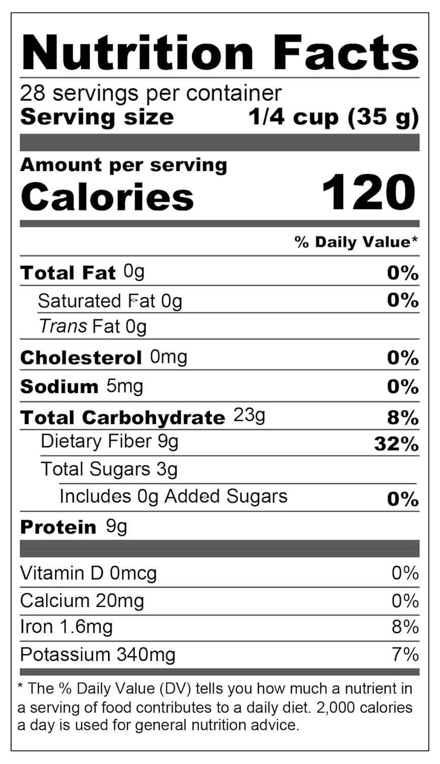 Yupik Organic Yellow Split Peas 35.2 oz – Fiber-Rich Vegan Protein for Mindful Meal Prep
