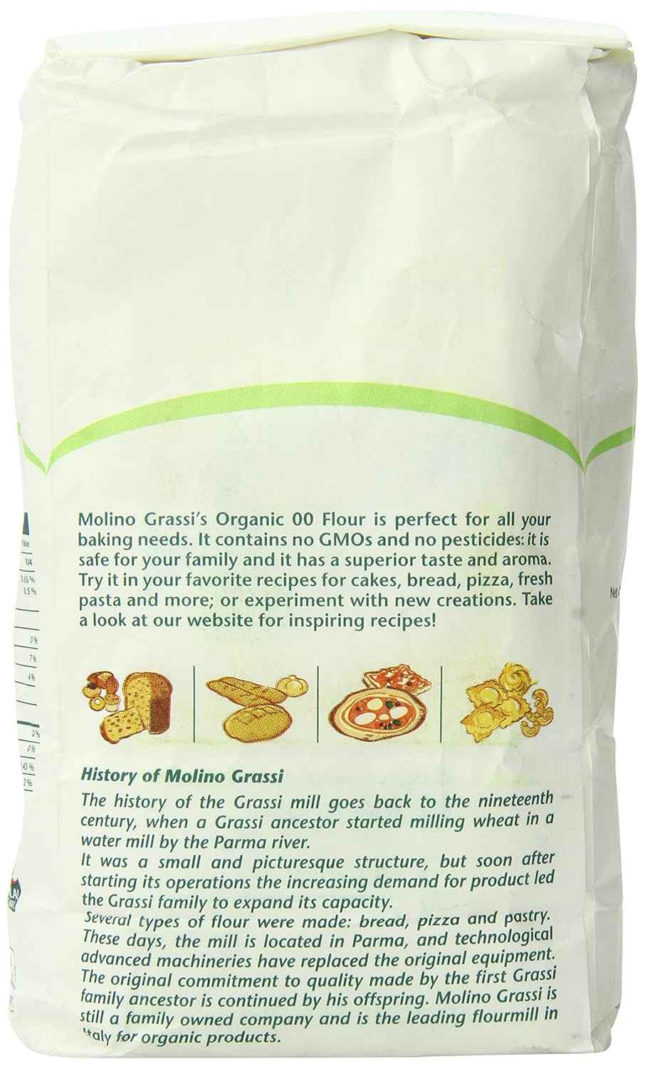 Molino Grassi USDA Organic Italian 00 Flour – Premium Imported Soft Wheat for Elevated Home Cuisine