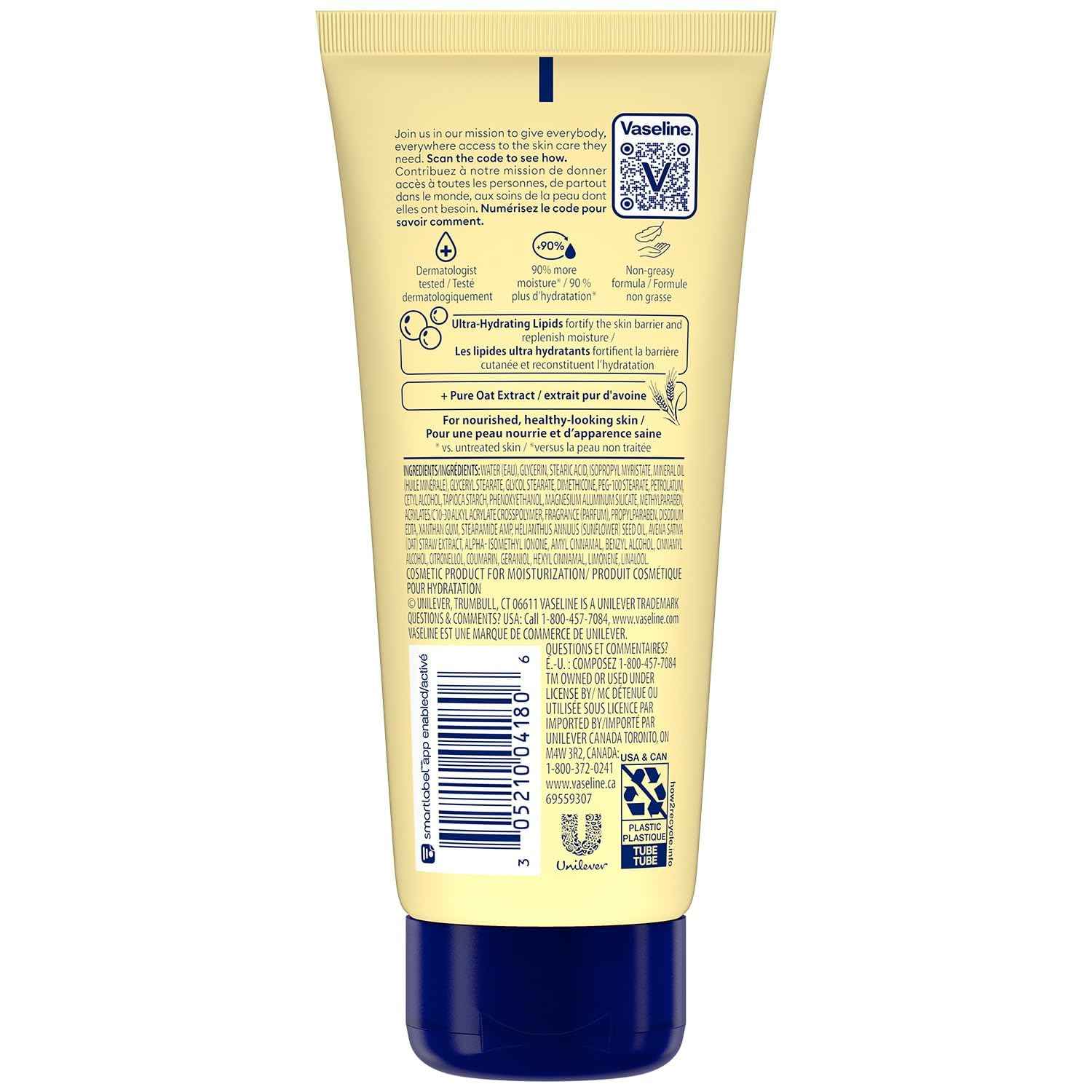 Vaseline Intensive Care Lotion 2-Pack – Travel-Size Moisturizer for Camping and Weekend Trips, TSA 3.4 Oz