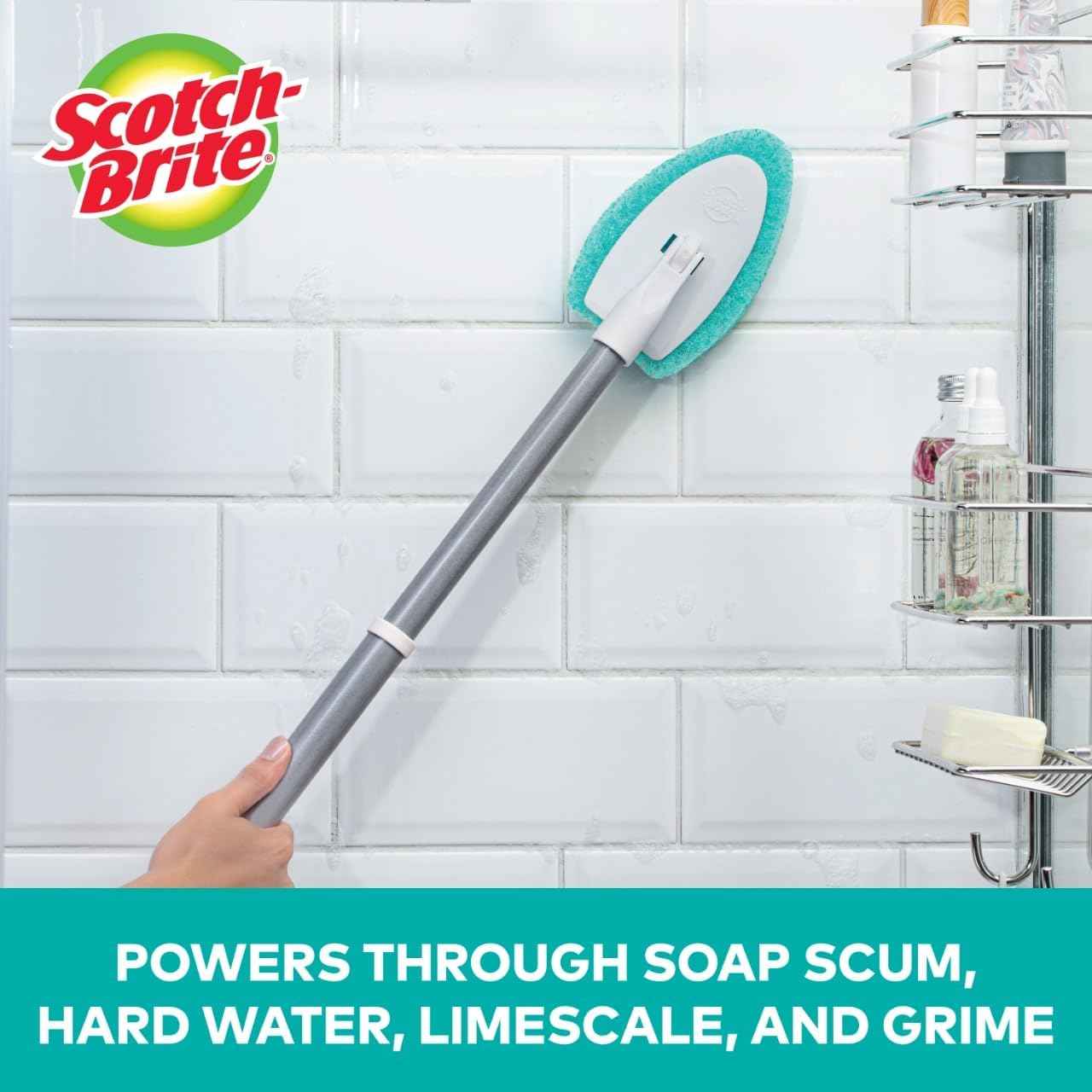 Scotch-Brite Tub & Tile Scrubber Refill Pads – Eco-Friendly Self-Care for a Calming Bath-Time Ritual