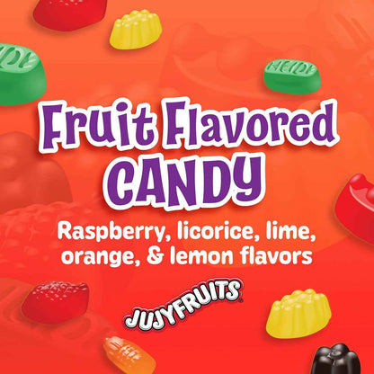 Wonka Jujyfruits Classic Five Flavor Gummy Candy, 12oz Resealable Birthday Gift Bag for Her, Him, and Hosts