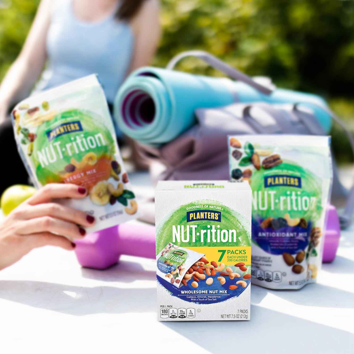PLANTERS NUT-rition Wholesome Nut Mix, Tear-Open Lunchbox Nut Pouches for School Snacks and After-School Backpack Treats