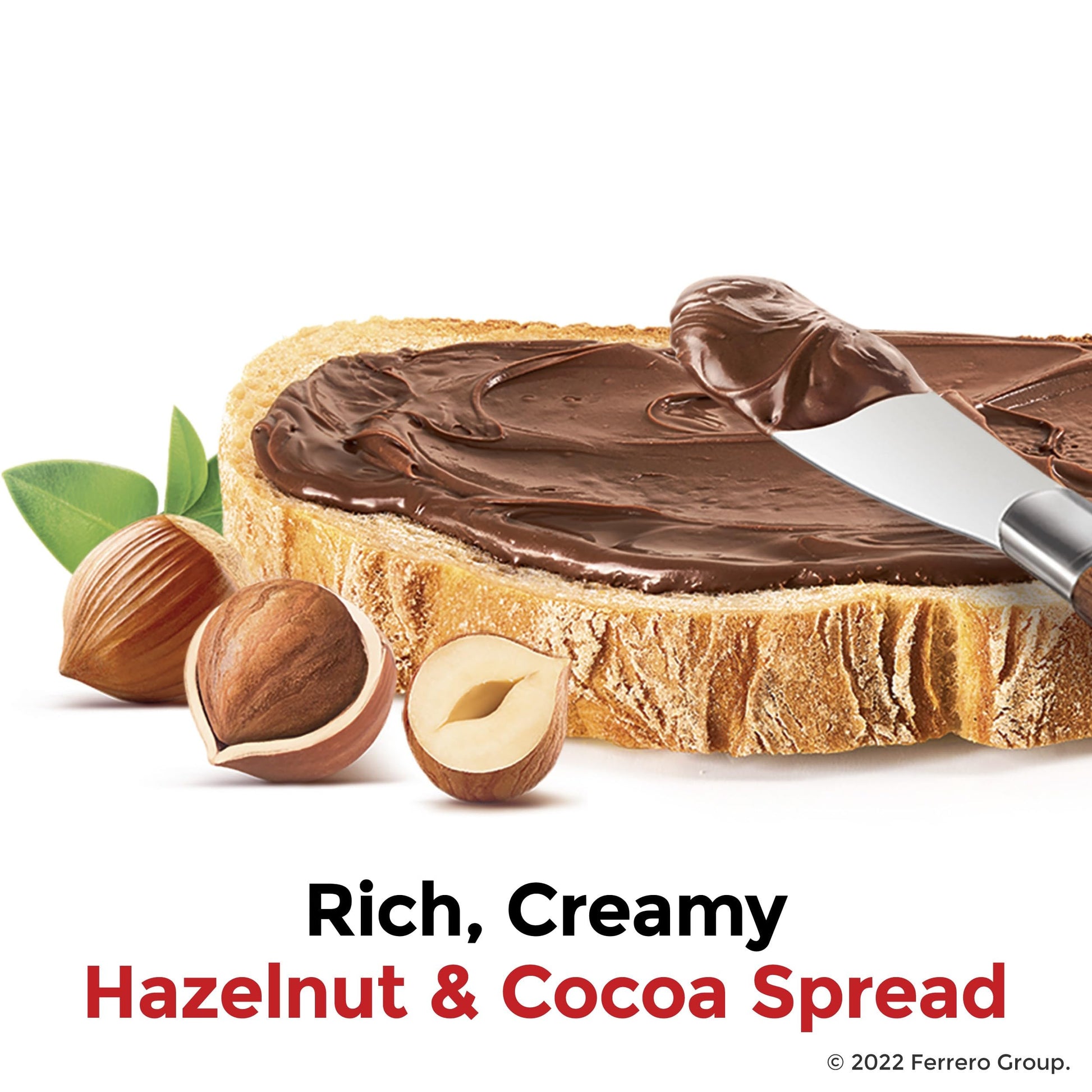 Nutella Hazelnut Spread with Cocoa – Premium Italian-Style Pantry Staple for the Coffee Bar, 13 oz