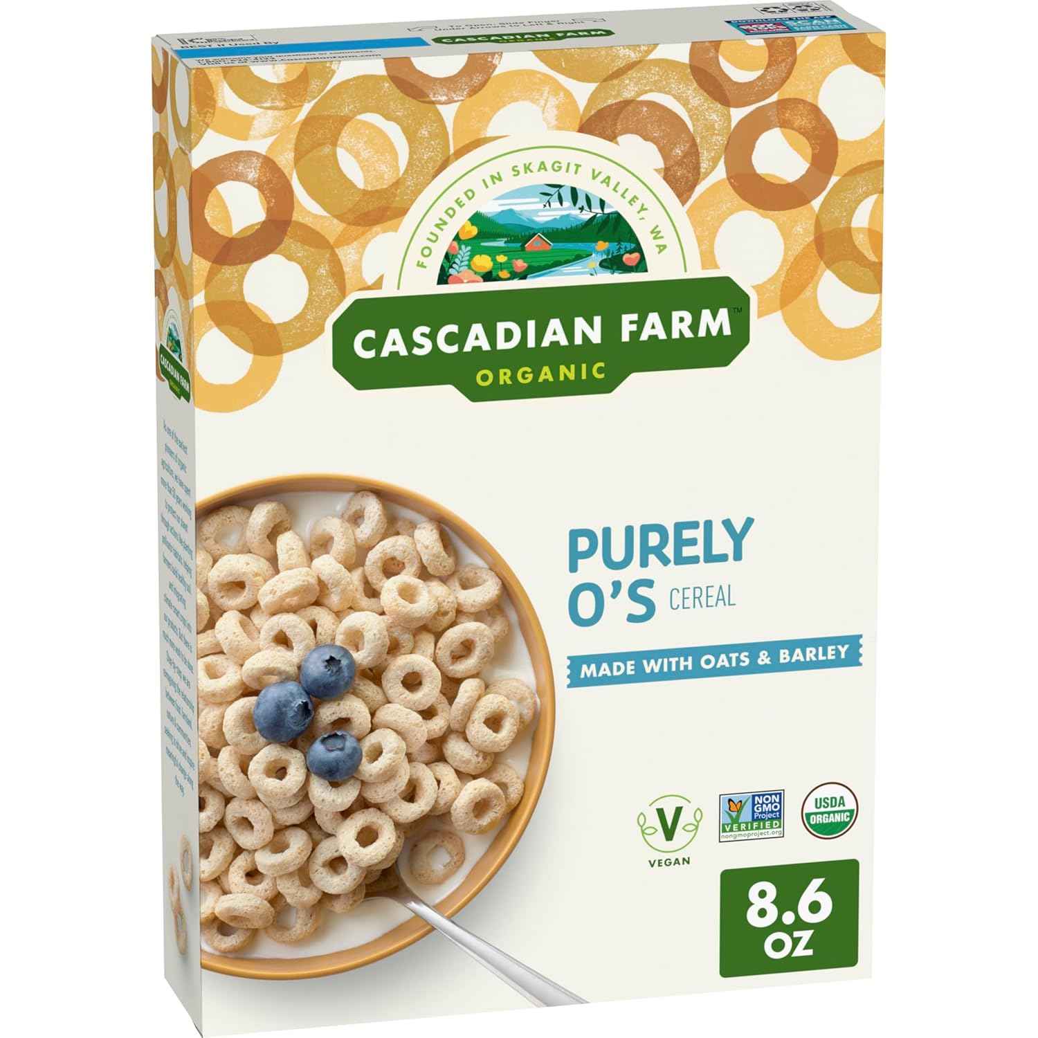 Cascadian Farm Organic Purely O's Cereal – Grab-and-Go Snack for the Office Pantry