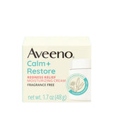 Aveeno Calm + Restore Facial Moisturizer – Sensitive Skin Nightly Wind-Down Ritual, Ceramide & Oat Hydrating Cream