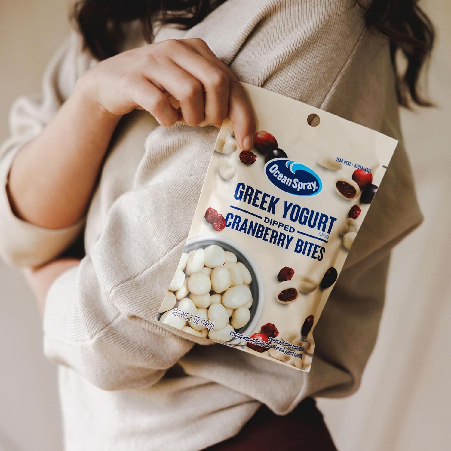 Ocean Spray Greek Yogurt Covered Craisins, Trail Mix Ingredient for Hiking and Camping Adventures