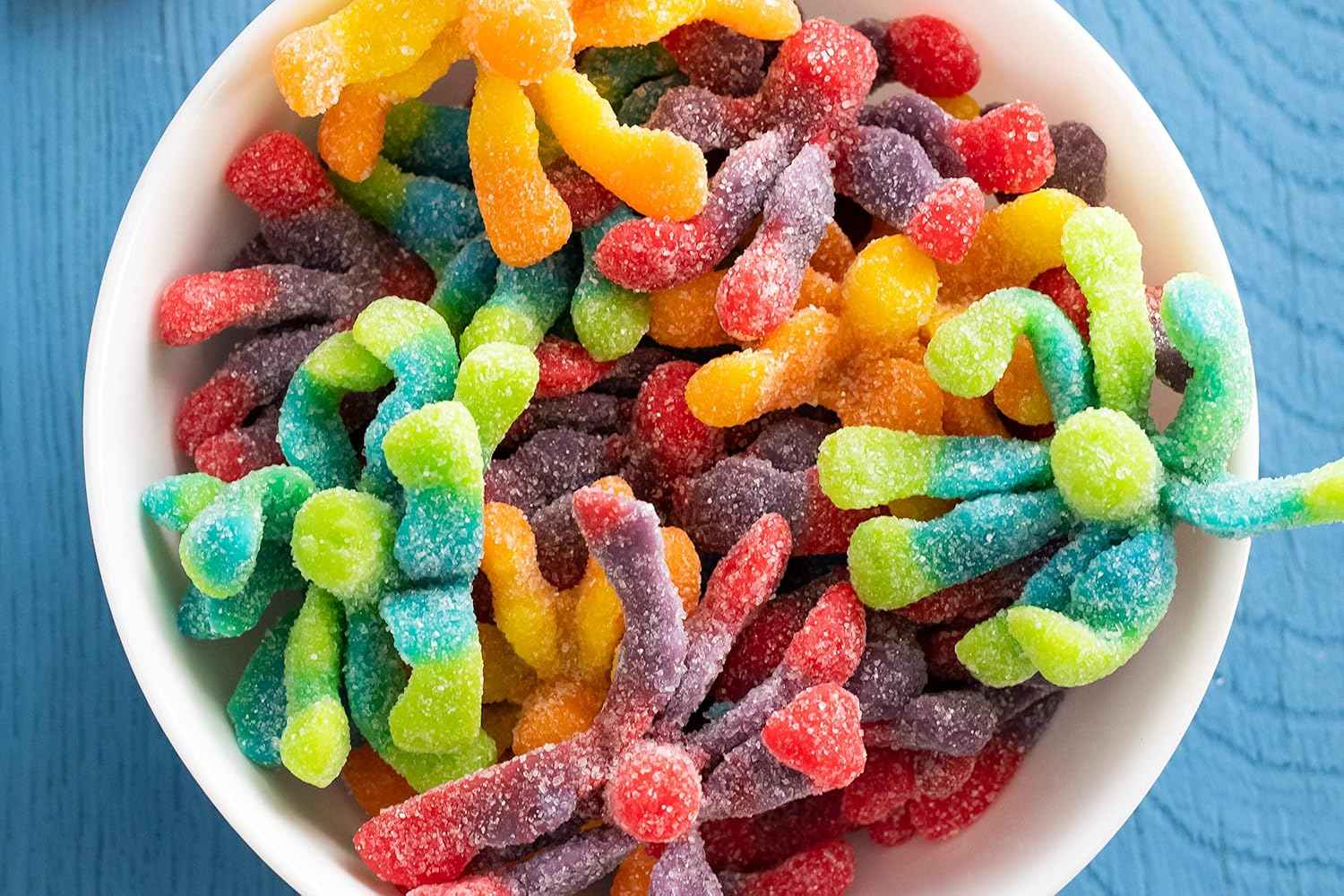 Trolli Sour Brite Octopus Gummy Worms – Kids Birthday Party Favor and Goody Bag Stuffer for Children
