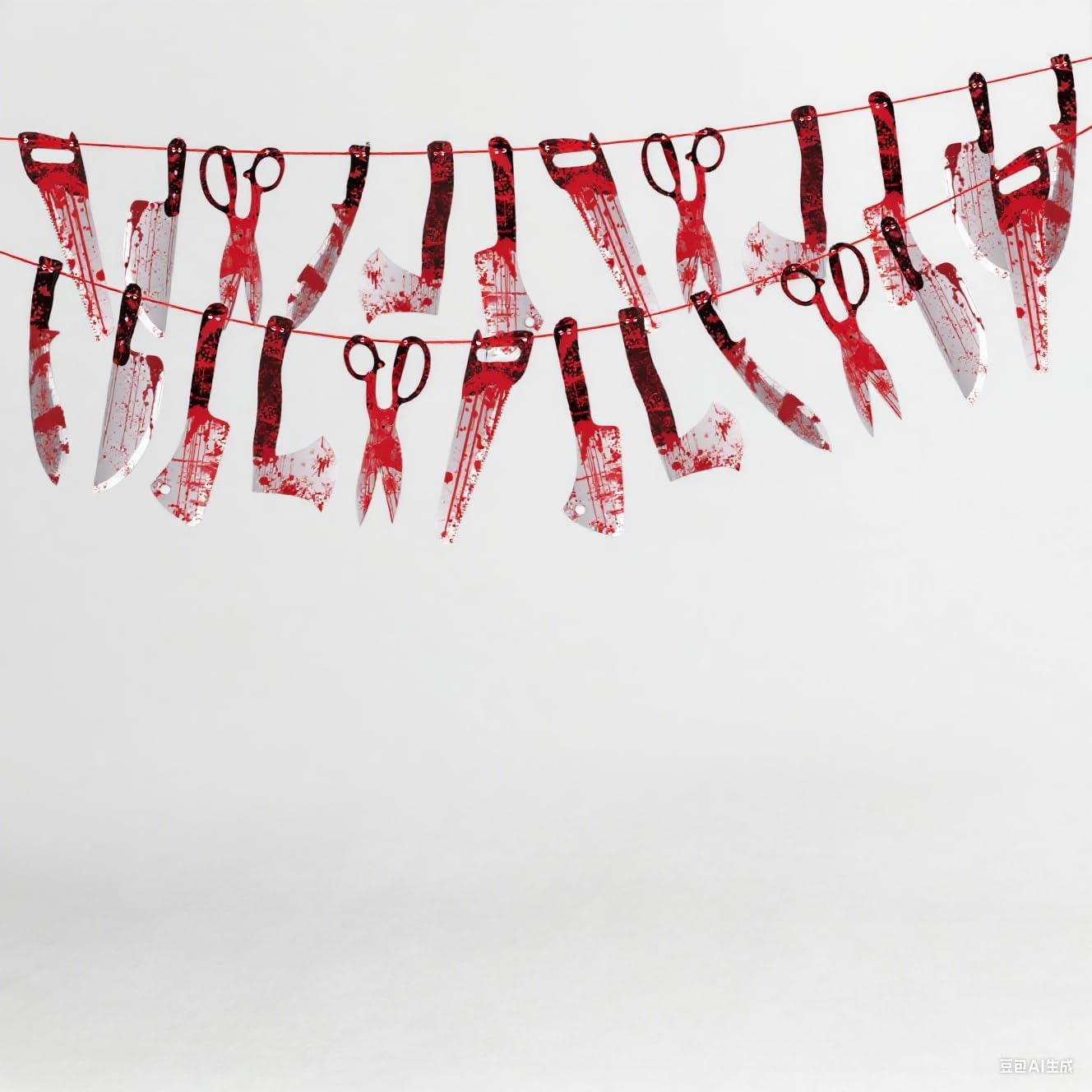 OHOME Halloween Home Decor - 12pc Foldable Banner for Mantel Wall and Entryway Aesthetic Seasonal Display