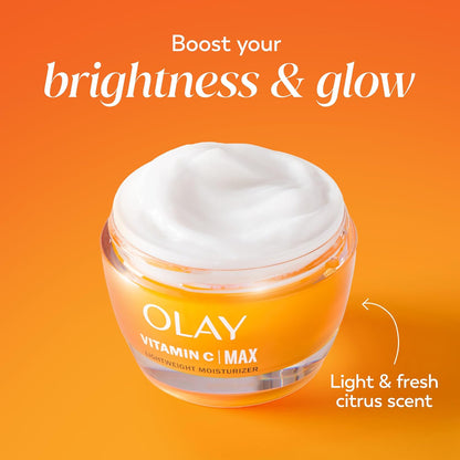 Olay Vitamin C MAX Premium Face Moisturizer – Elevated Brightening Cream with Peptides & Niacinamide