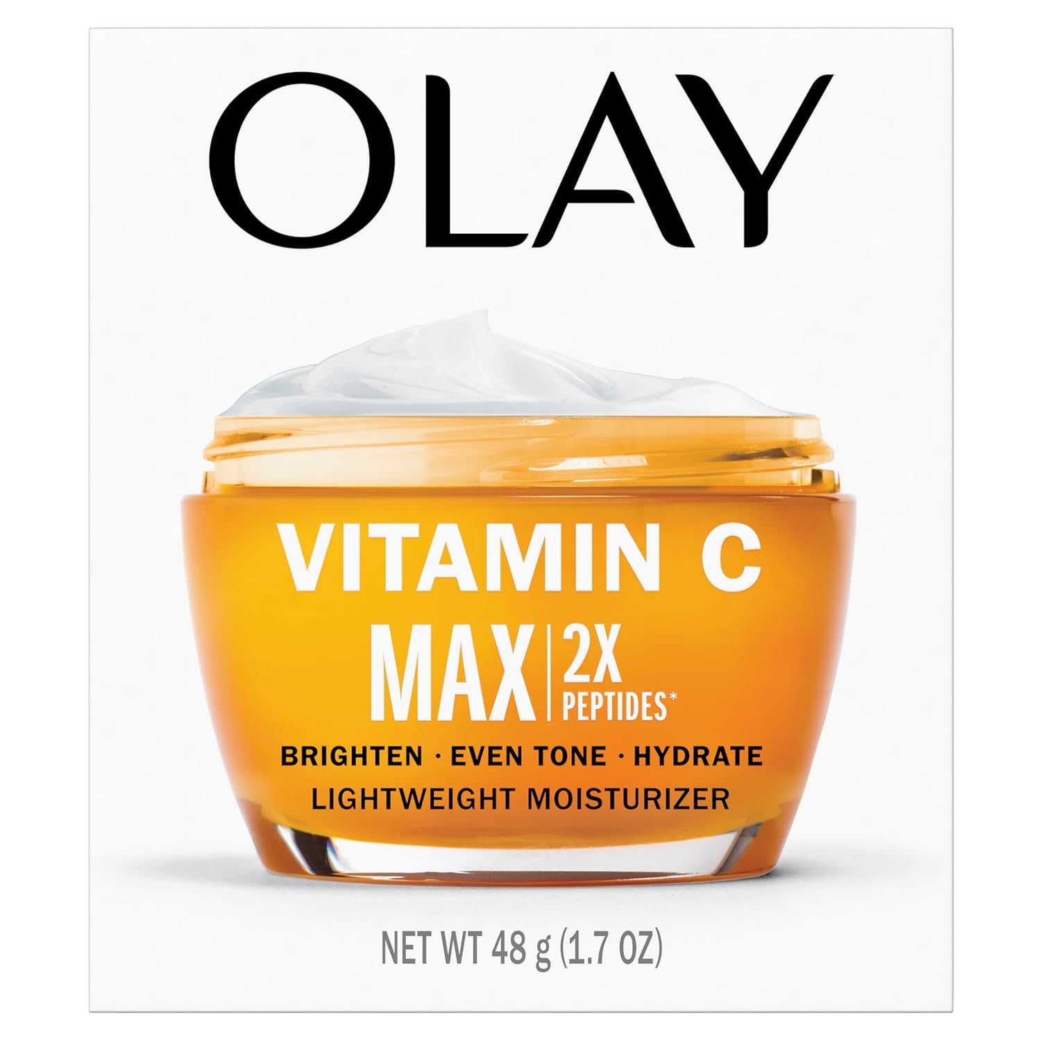 Olay Vitamin C MAX Premium Face Moisturizer – Elevated Brightening Cream with Peptides & Niacinamide