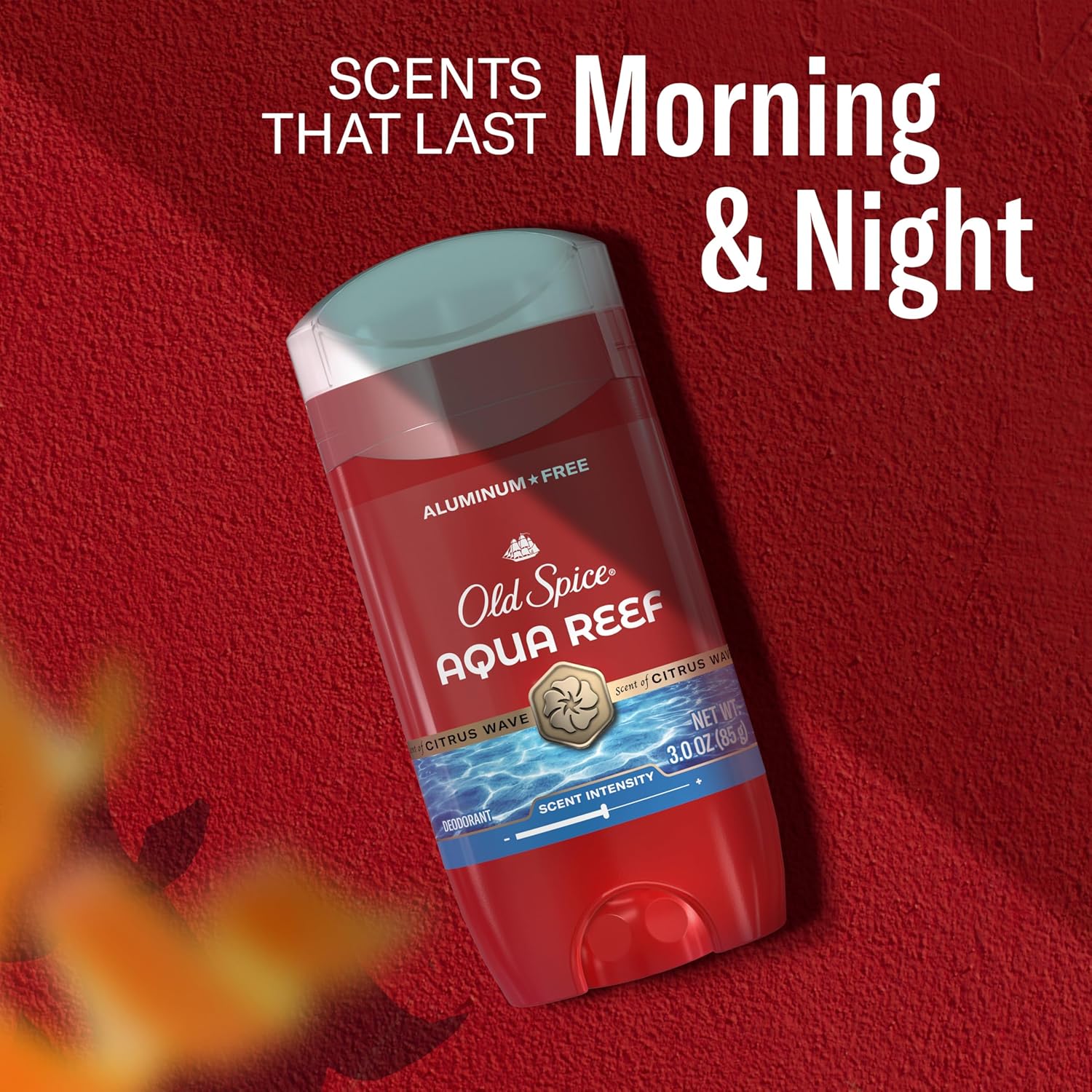 Old Spice Aluminum-Free Deodorant Aqua Reef — Birthday Gift for Men, 48-Hour Odor Protection Pack of 4 with Travel Body Wash