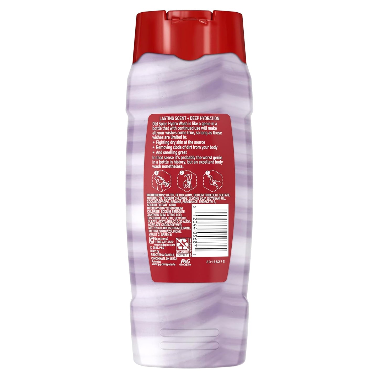 Old Spice Hydro Wash – Nightly Wind-Down Body Cleanser for Men, Swagger Scent for a Calming Shower Ritual