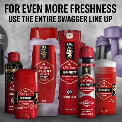 Old Spice Hydro Wash – Nightly Wind-Down Body Cleanser for Men, Swagger Scent for a Calming Shower Ritual