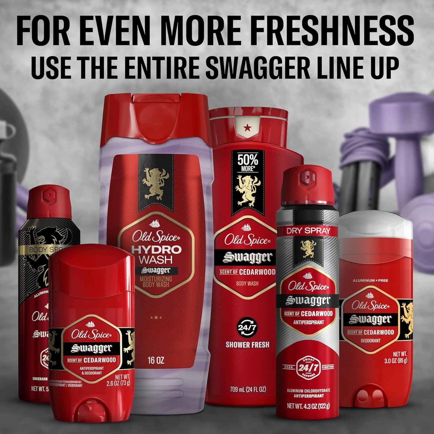 Old Spice Smoother Swagger Body Wash 4-Pack – Thoughtful Birthday Gift for Men Who Care About Grooming
