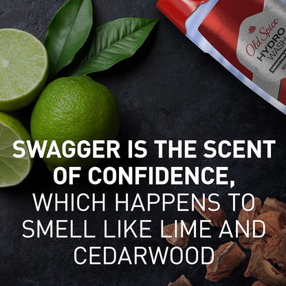 Old Spice Smoother Swagger Body Wash 4-Pack – Thoughtful Birthday Gift for Men Who Care About Grooming