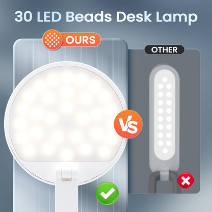 One Fire Cordless Desk Lamp – Focus-Boosting Study Light for Dorm Desks, 9 Brightness Levels for Long Sessions