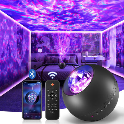 One Fire Galaxy Projector with White Noise Machine – Mindfulness and Meditation Light for Bedroom Wind Down Ritual and Better Sleep Quality