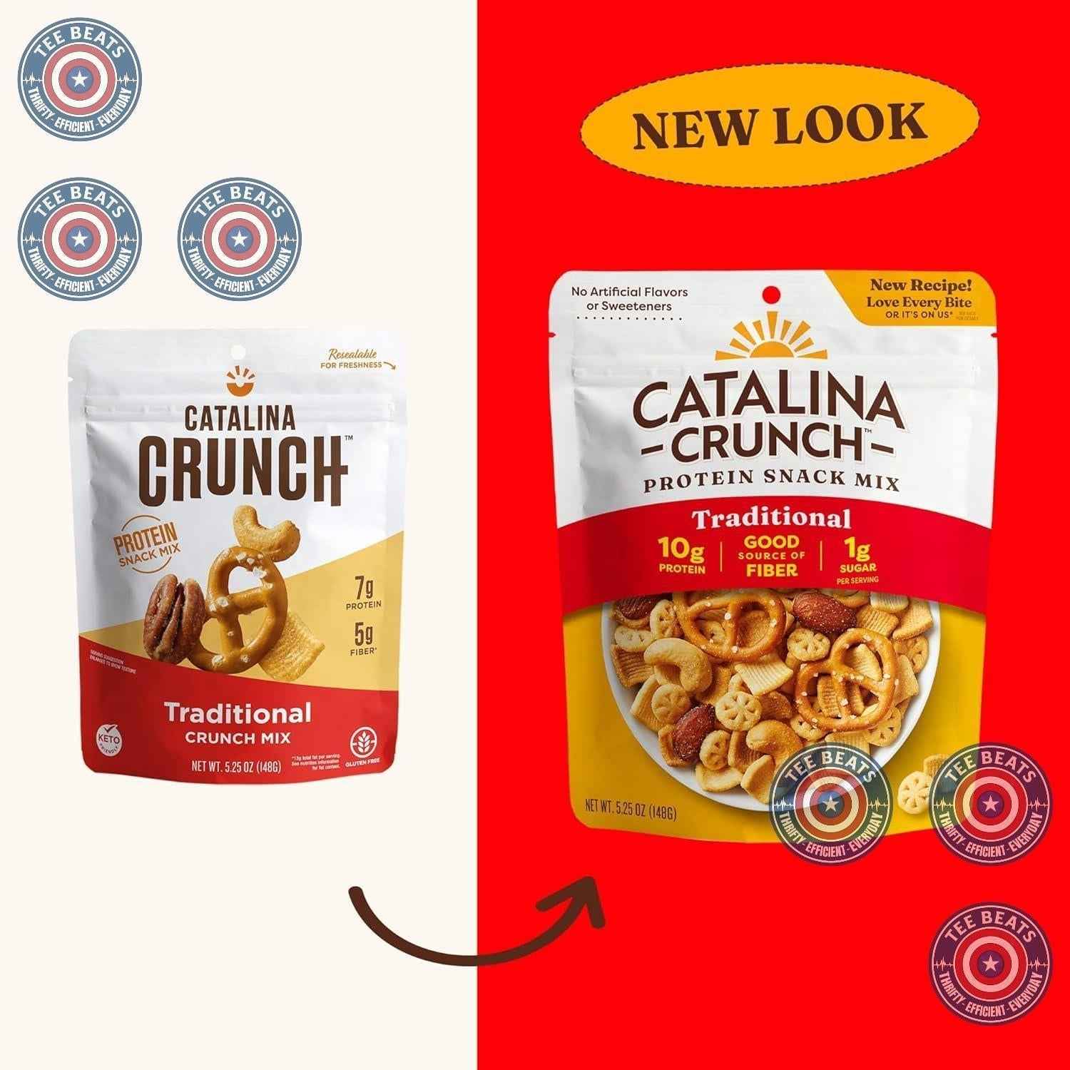 Catalina Crunch Protein Snack Mix - Better for You After School Snack Mix for Kids with No Artificial Sweeteners, Lunchbox Ready, 5.25 oz