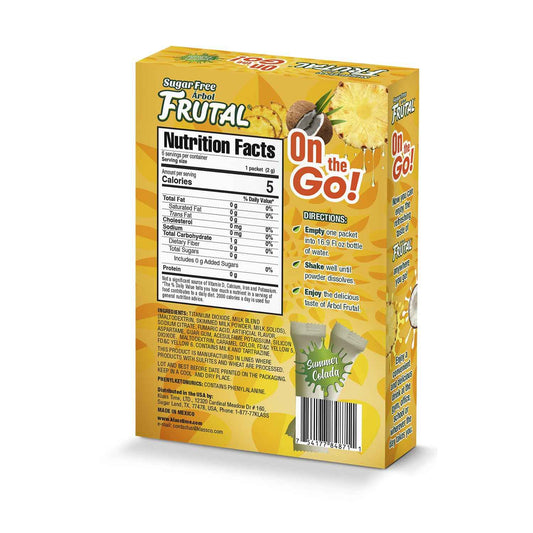 Frutal On-The-Go! Powdered Drink Mix – Daily Hydration for Mindful Wellness Routines, Sugar-Free Stevia Stick Packs