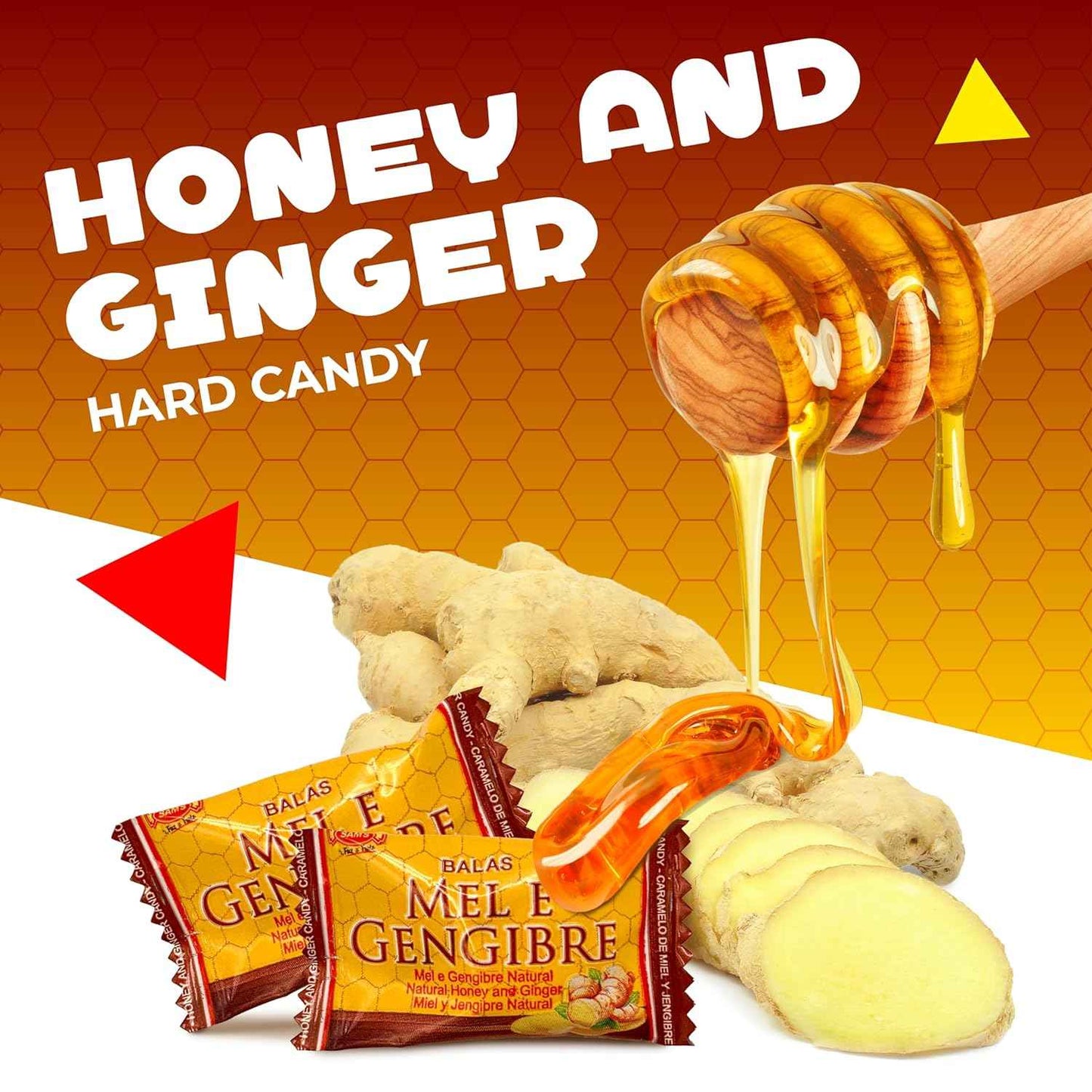 Mountain Meadow Sweets Honey Ginger Hard Candy – Heartfelt Birthday Gift for Mom and Women, Individually Wrapped Old Fashioned Treats