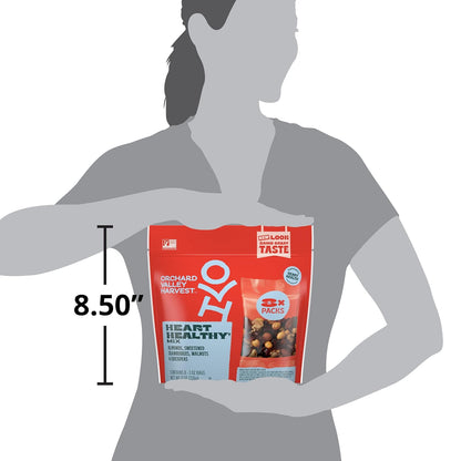 Orchard Valley Harvest Heart Healthy Blend, 1 Ounce Bags (Pack of 8) — Hiking and Trail-Ready Single-Serve Nut Mix