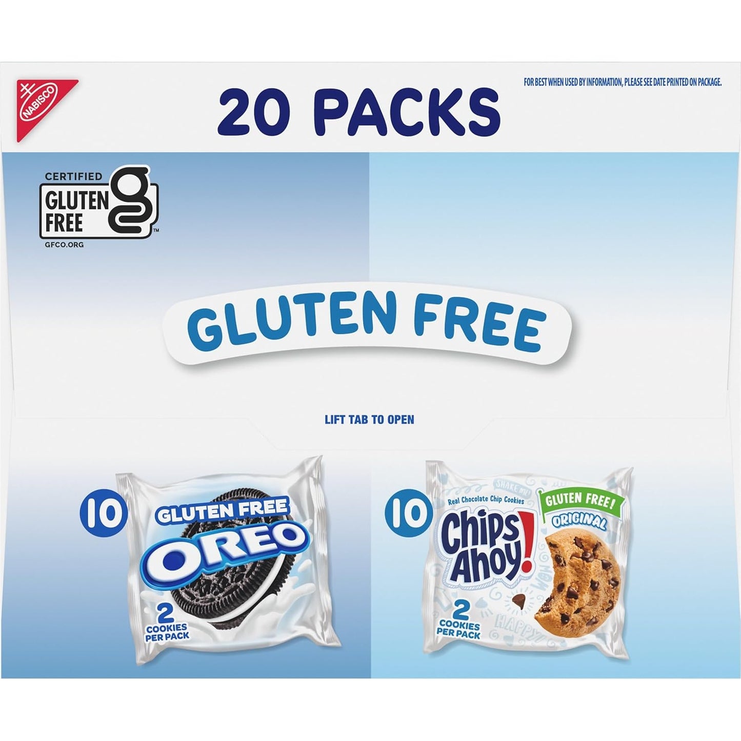 OREO & CHIPS AHOY! Gluten Free Cookies – Travel Snack Pack for Road Trips, Camping, and Carry-On Bags