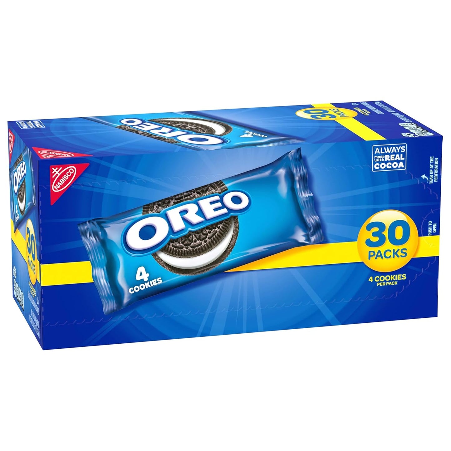 OREO Chocolate Sandwich Cookies Snack Packs – Lunch Box Treats for Kids' School Lunches, Individually Wrapped