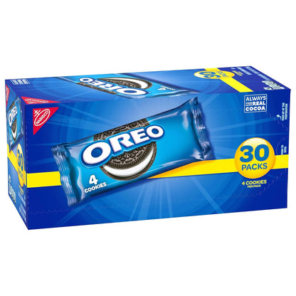 OREO Chocolate Sandwich Cookies Snack Packs – Lunch Box Treats for Kids' School Lunches, Individually Wrapped